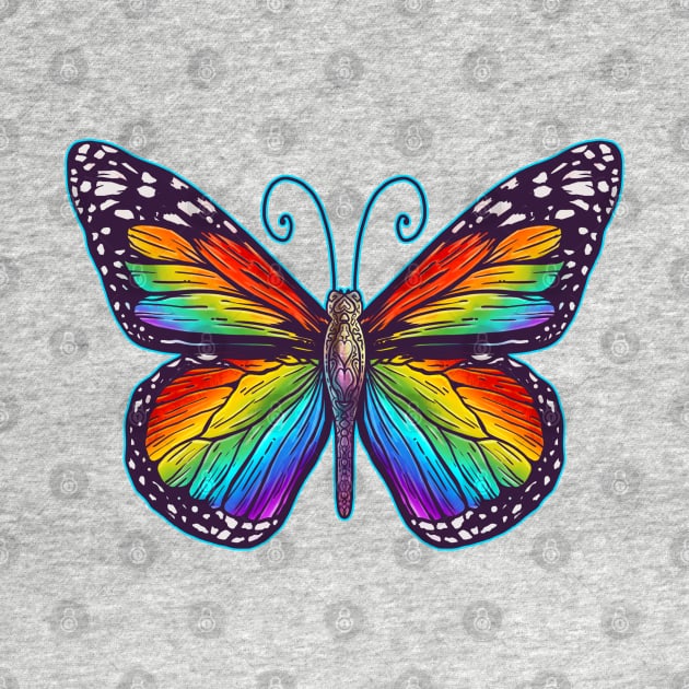 Rainbow Butterfly by Robbgoblin